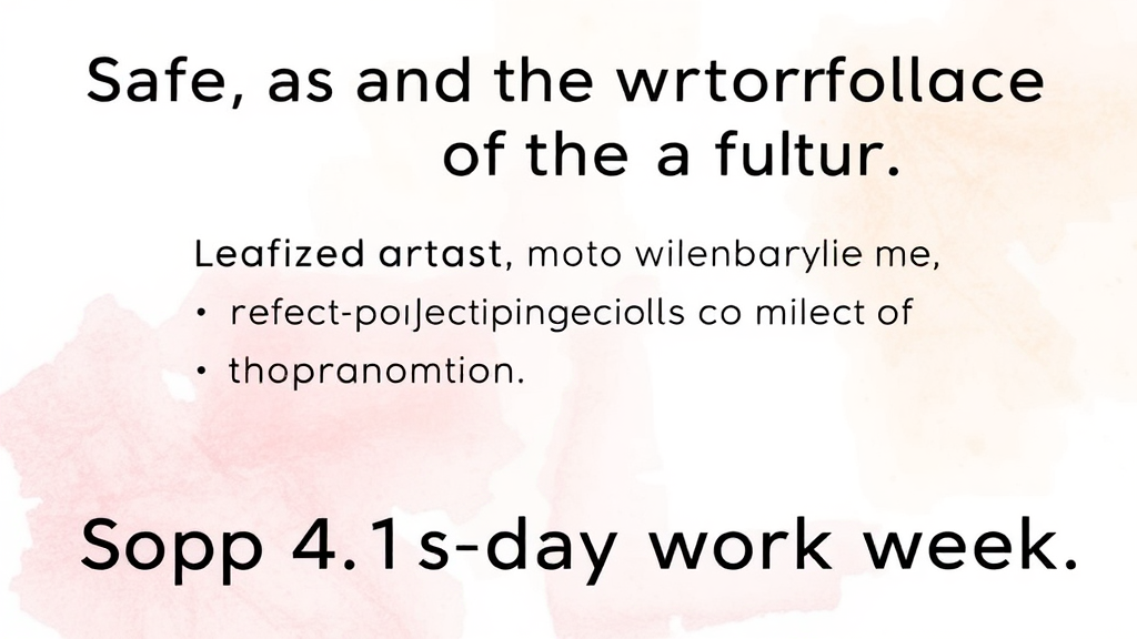 노동 환경 개선 및 권리 보장 (watercolor 스타일)