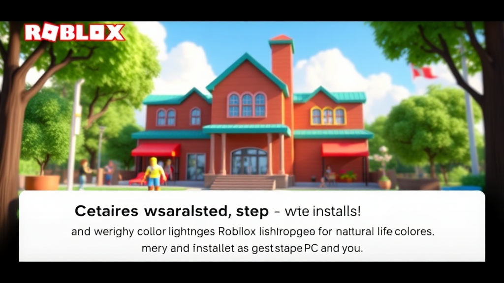 로블록스 시작하기: 설치부터 기본 설정까지 (realistic 스타일)