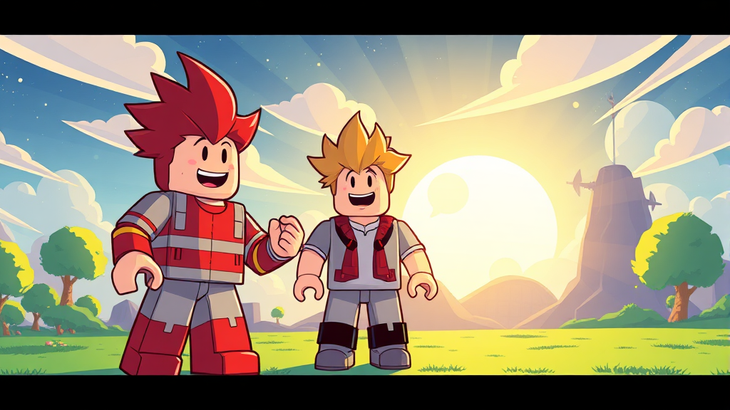 로블록스 최신 업데이트와 미래 방향성: 몰입형 경험과 창작자 지원 (cartoon 스타일)