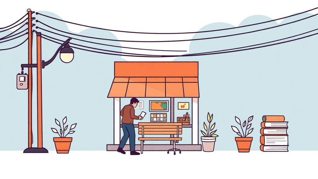 폐업 전 희망 찾기: 경영안정바우처란 무엇인가요? (illustration 스타일)