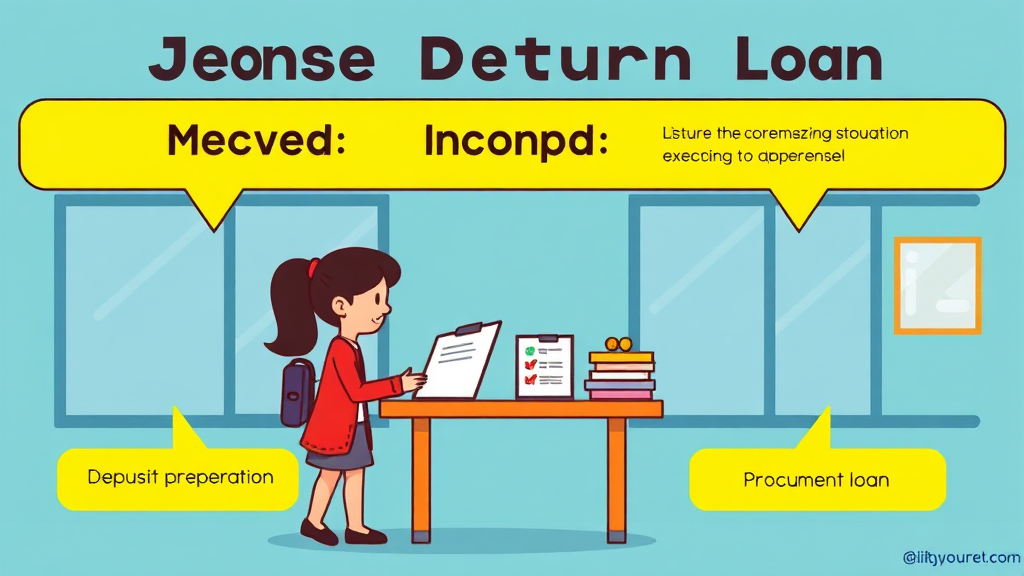 전세 보증금 반환 대출: 자격, 한도, 금리 비교 및 주의사항 총정리 5 전세 반환 대출, 실제 실행 과정과 필요한 서류 (cartoon 스타일)