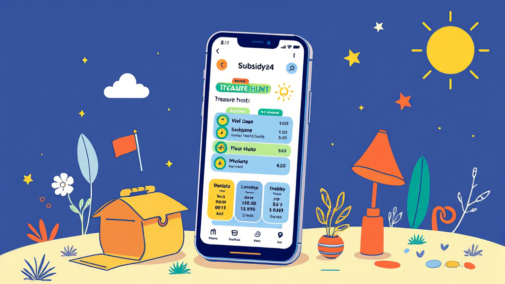 보조금24, 나에게 맞는 지원금 찾는 방법 (illustration 스타일)