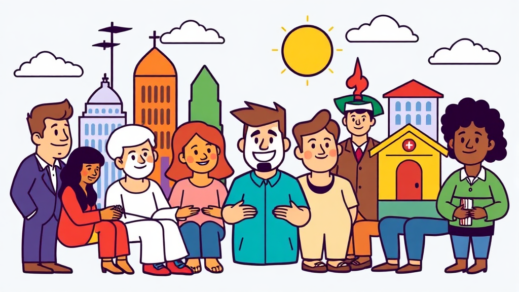 2026년 보조금24, 확대되는 지원 대상과 종류 (cartoon 스타일)