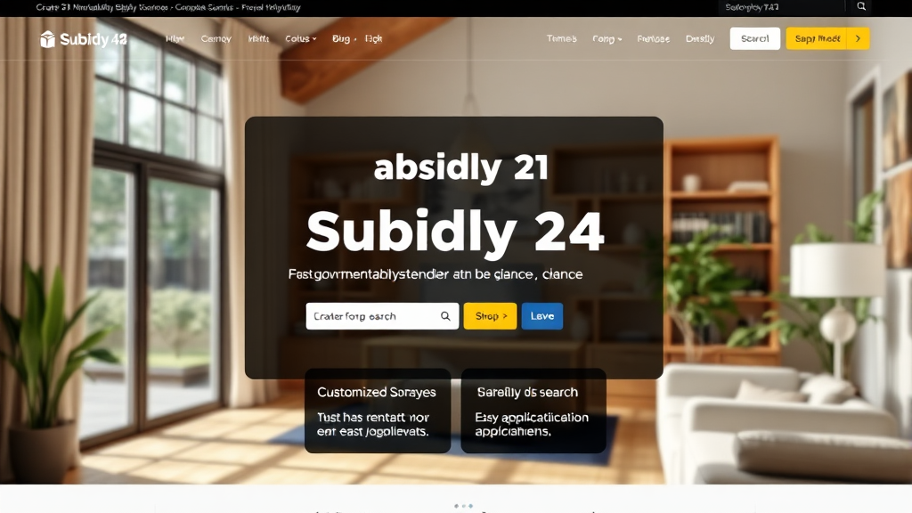 보조금24 신청 방법 및 절차 (realistic 스타일)