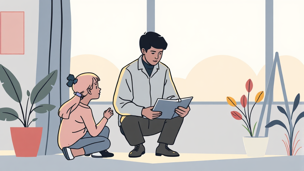 취약 계층 맞춤 지원: 든든한 일자리 동반자 (illustration 스타일)