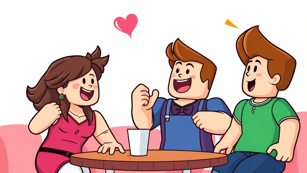 친구와 함께 즐기는 로블록스 (cartoon 스타일)