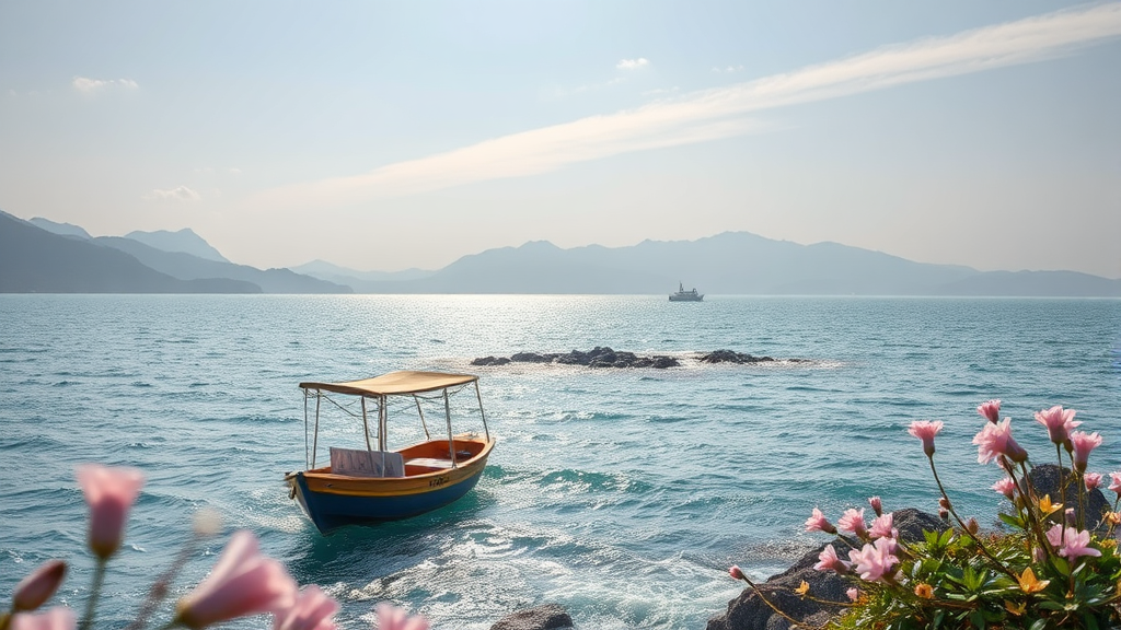 3월 봄꽃 만개! 설레는 국내 여행지 추천 BEST 7 4 강원도: 동해 바다와 함께하는 힐링 여행 (realistic 스타일)