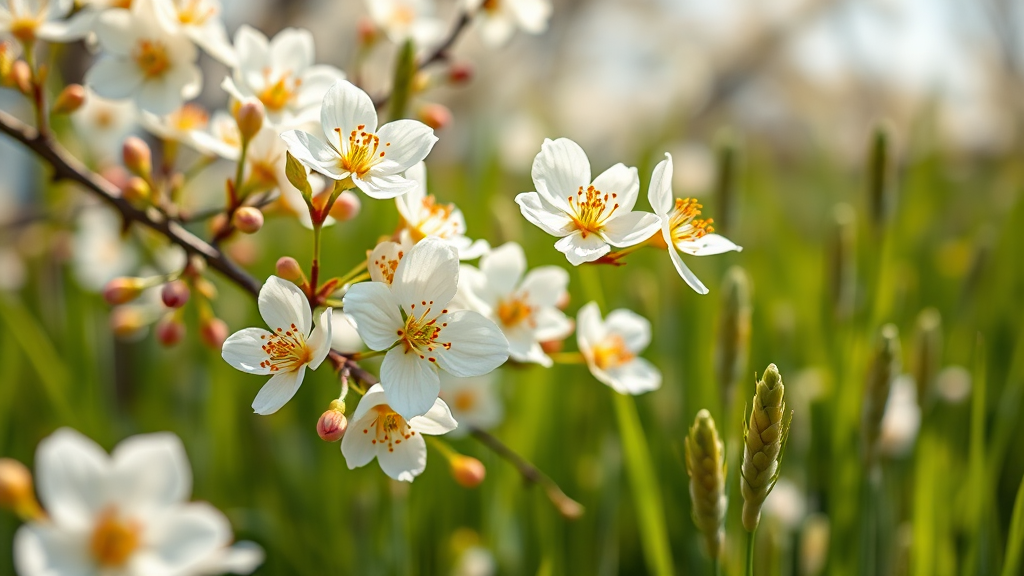 3월, 전국을 물들이는 봄꽃의 향연 속으로 (realistic 스타일)