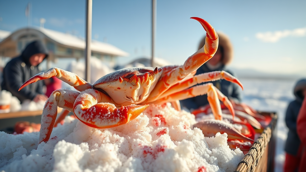3월 경상북도 봄 여행: 숨은 명소부터 축제까지 완벽 추천 4 영덕 대게 축제: 봄의 맛을 즐기는 특별한 경험 (realistic 스타일)