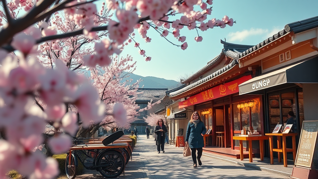 3월 전라북도 여행 팁 및 준비물 (realistic 스타일)