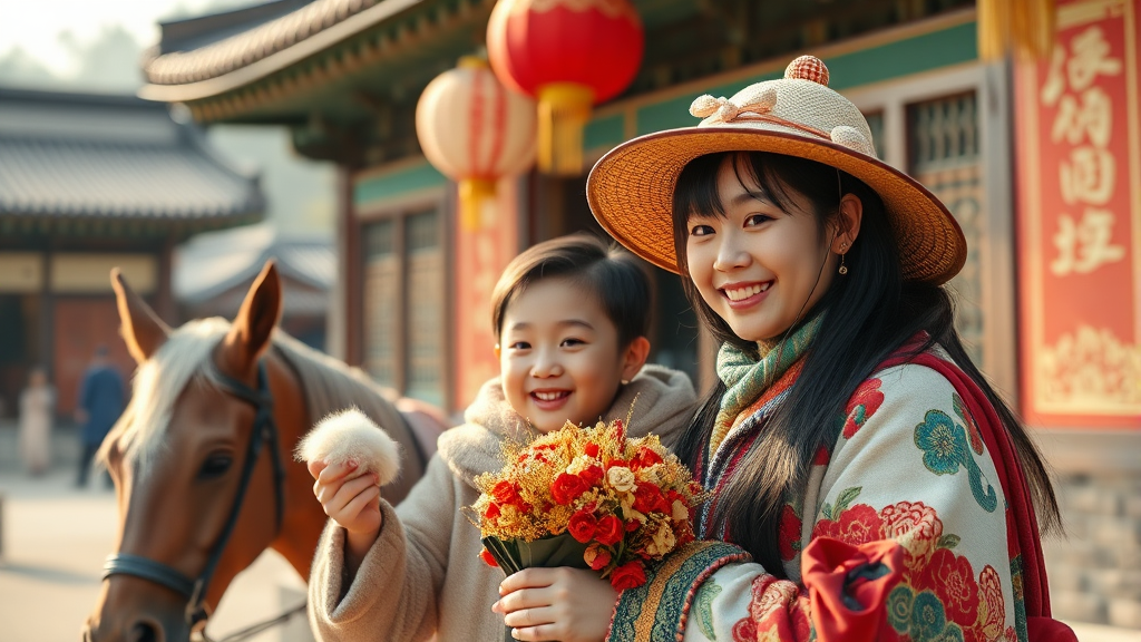 3월 경기도 봄꽃 축제: 벚꽃, 산수유, 진달래 명소 총정리 7 가족과 함께 즐기는 경기도 체험 여행 (realistic 스타일)