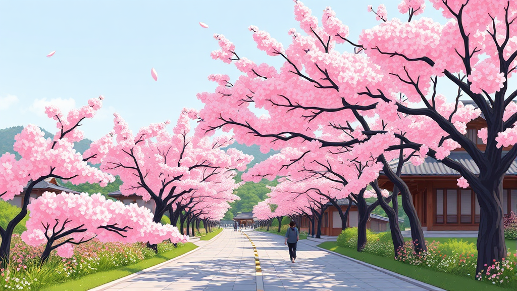 전국 벚꽃 명소 추천: 봄꽃 여행 완벽 가이드 (cartoon 스타일)