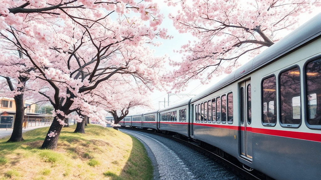 일본 벚꽃 여행: 개화 시기부터 추천 명소까지 (watercolor 스타일)
