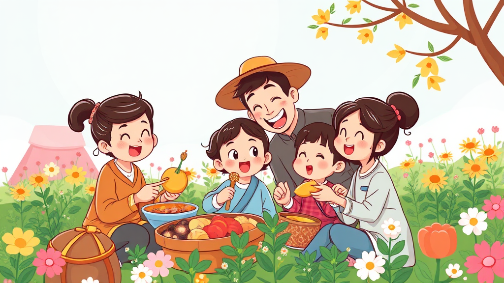 축제 즐길 거리: 먹거리, 볼거리, 즐길 거리 완벽 분석 (cartoon 스타일)