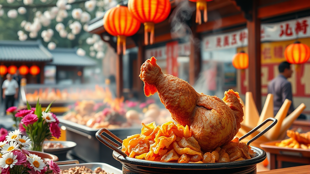 봄꽃 축제와 함께 즐기는 전남 맛집 탐방 (realistic 스타일)