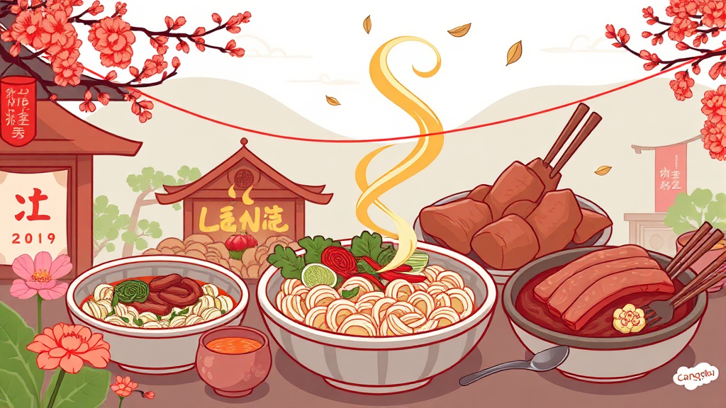 축제와 함께 즐기는 충북 맛집 & 숙소 정보 (illustration 스타일)