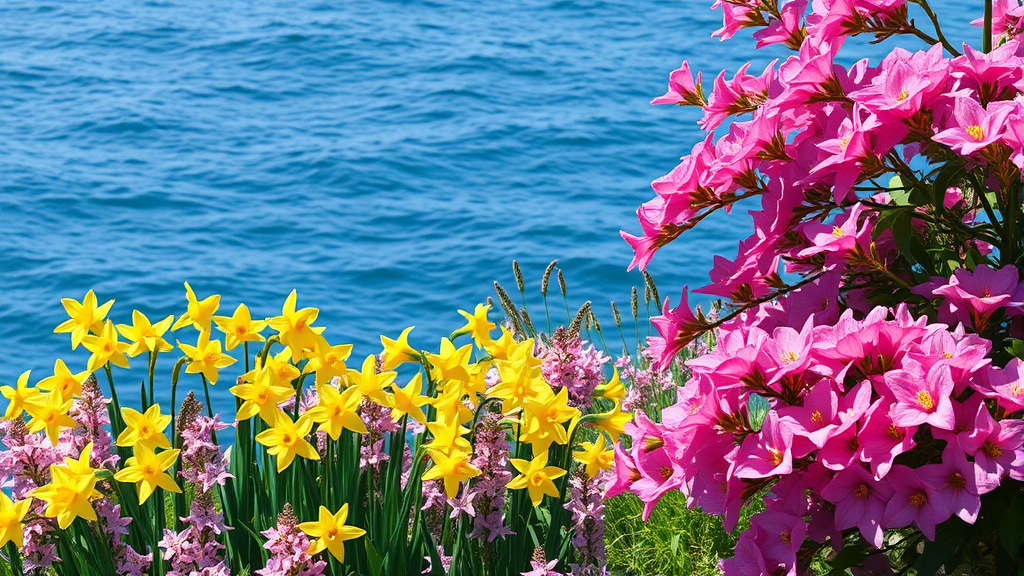 꽃길 따라 떠나는 힐링 여행: 자연 속 숨겨진 명소 (realistic 스타일)