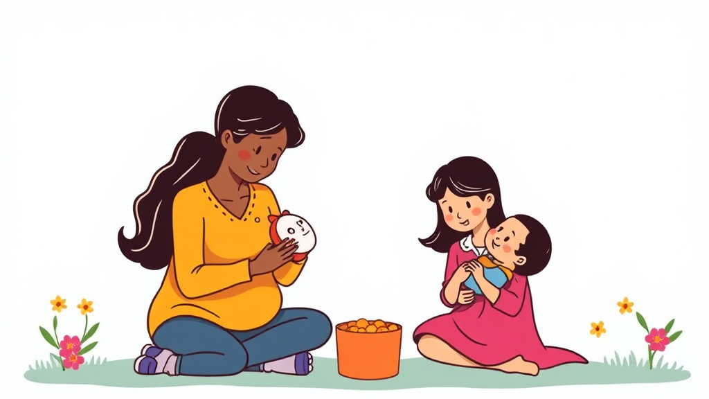 출산지원금 관련 자주 묻는 질문과 답변 (cartoon 스타일)