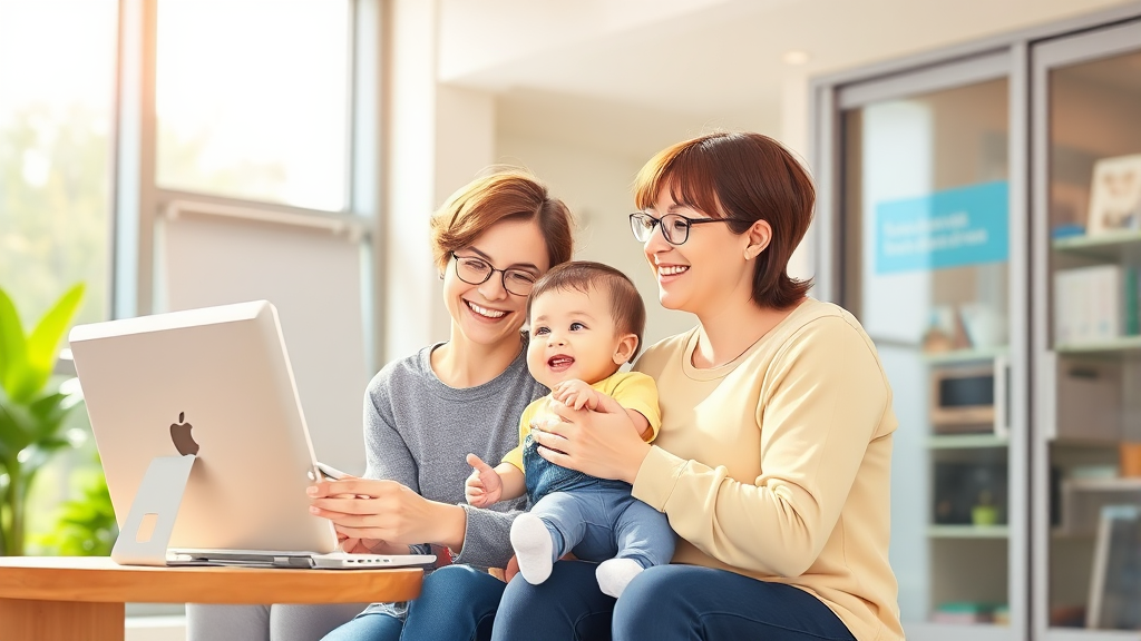 영아수당 신청 방법 및 필요 서류 (realistic 스타일)