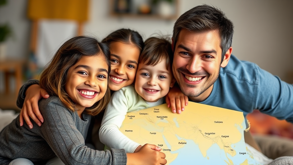 지역별 영아수당 지원 현황 (realistic 스타일)