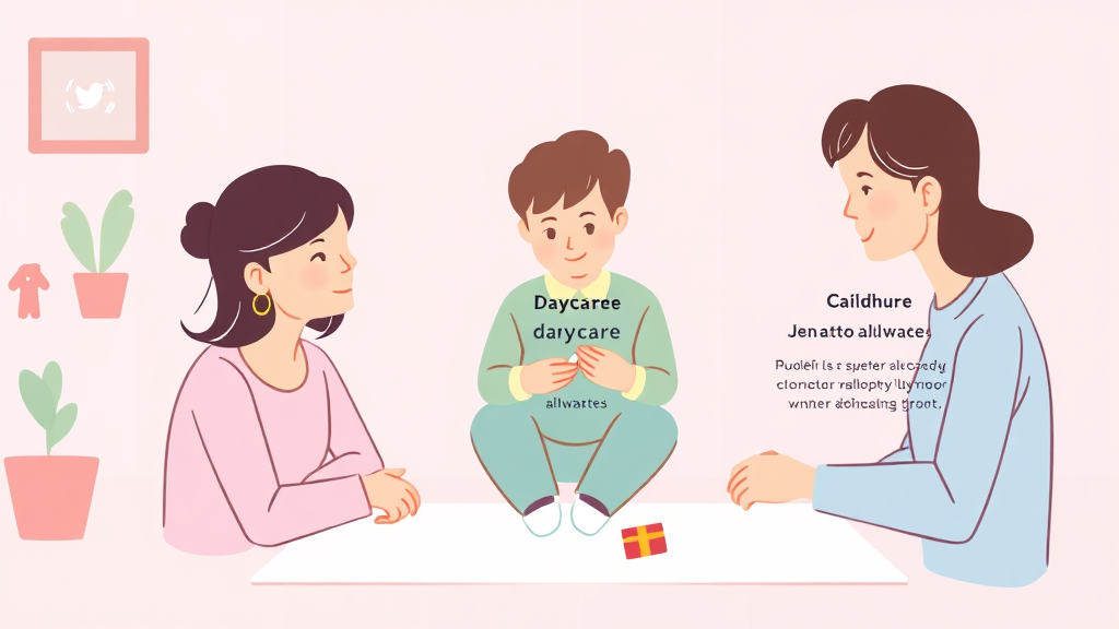 2026 어린이집 지원금 총정리: 신청 자격, 금액, 방법 완벽 가이드 5 보육료, 부모급여, 양육수당: 무엇이 다를까요? (illustration 스타일)