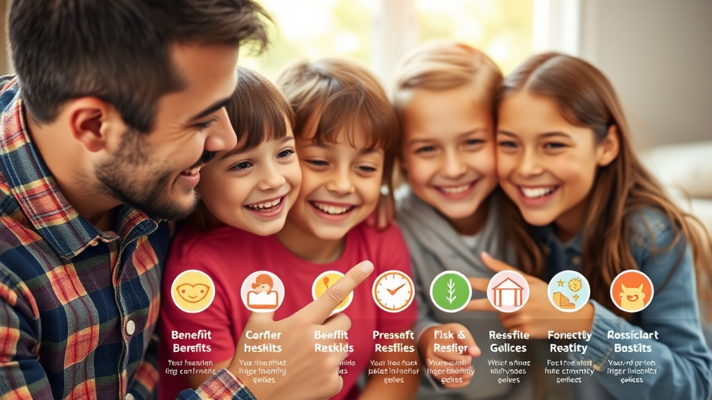 지자체별 다자녀 혜택 비교 분석 (realistic 스타일)