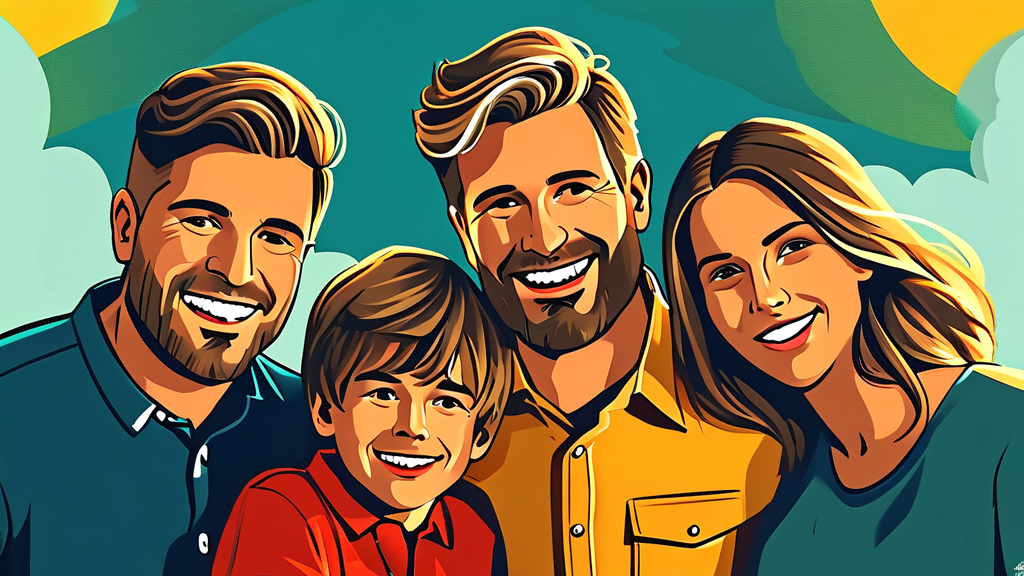 자녀장려금: 든든한 경제적 지원 (illustration 스타일)