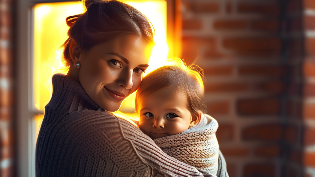 근로자 지원: 육아휴직, 배우자 출산휴가 제도 (realistic 스타일)