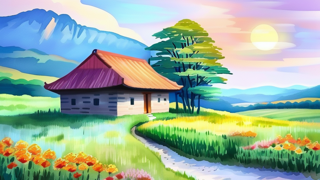 대출 신청 자격과 조건 확인하기 (watercolor 스타일)