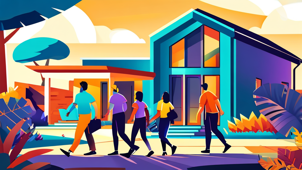 누가 청년 주거 지원 혜택을 받을 수 있나요? (cartoon 스타일)