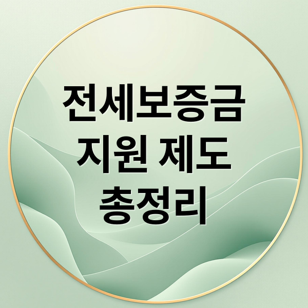 전세보증금 지원 완벽 가이드: 자격, 신청, 반환보증까지 총정리