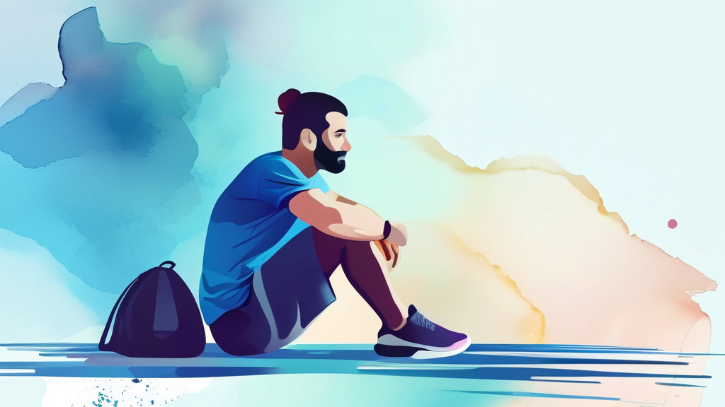 국민취업지원제도: 1유형 vs 2유형 (watercolor 스타일)