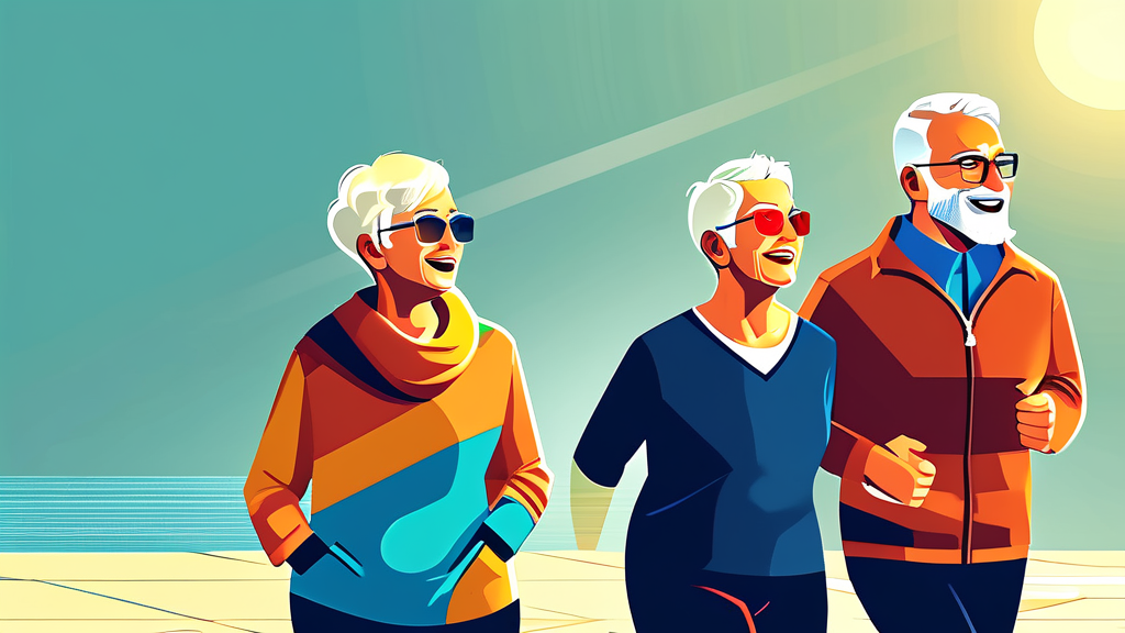 중장년 일자리 희망센터 및 취업사관학교 활용법 (illustration 스타일)