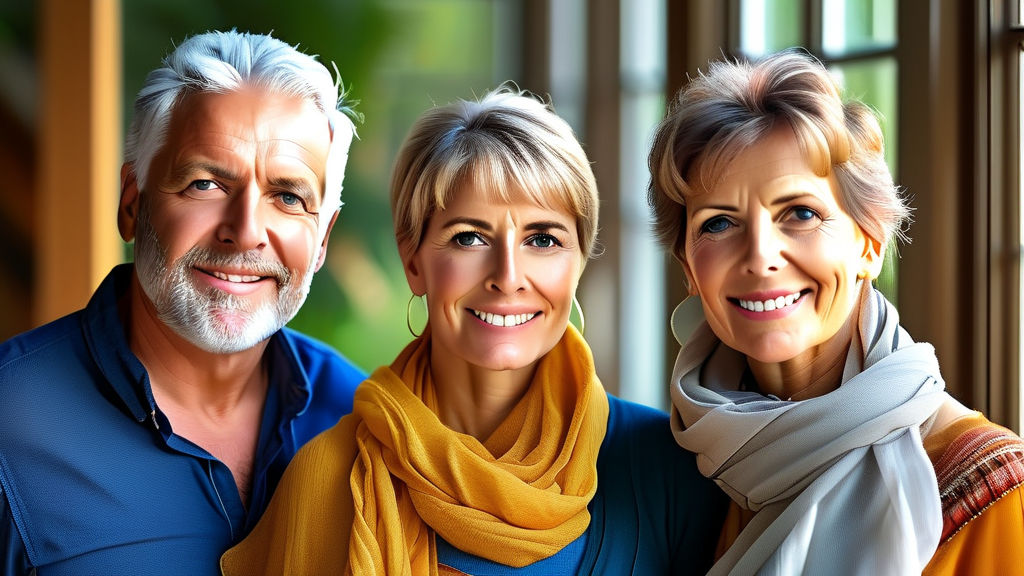 중장년 취업 지원, 무엇을 도와주나요? (realistic 스타일)