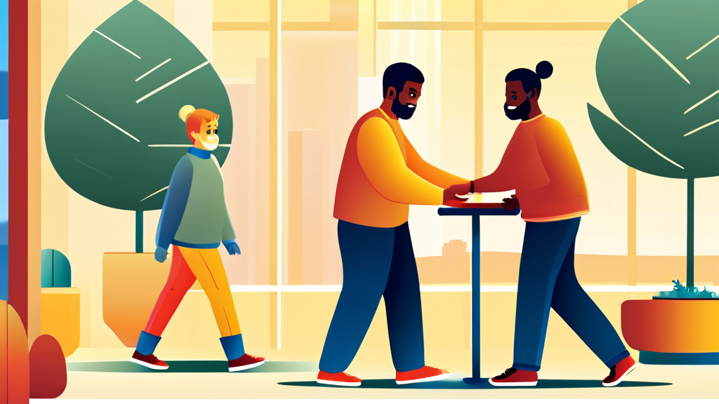 활동 지원 서비스 신청, 이렇게 하세요 (illustration 스타일)