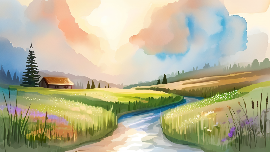 긴급복지 지원, 무엇을 도와주나요? (watercolor 스타일)