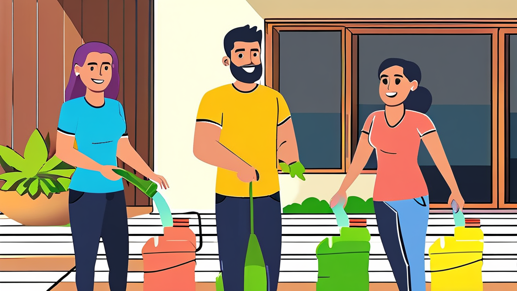 놓치면 손해! 수도 요금 절약 추가 꿀팁 (cartoon 스타일)