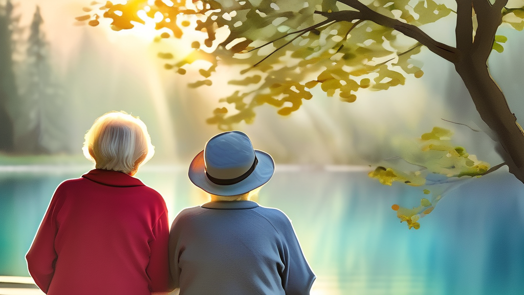 어르신을 위한 필수 복지 혜택 총정리 (watercolor 스타일)