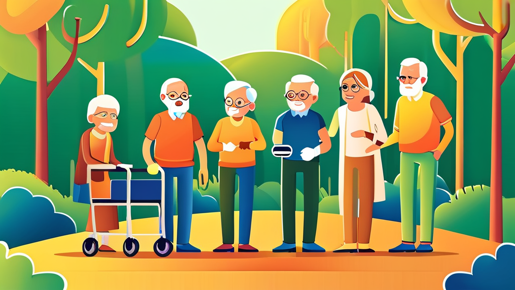 장기요양보험, 누가 이용할 수 있나요? (cartoon 스타일)