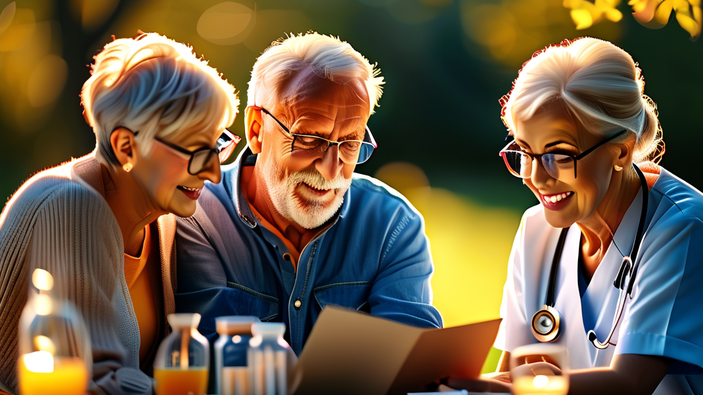 노인 의료비 지원 대상 및 자격 요건 (realistic 스타일)