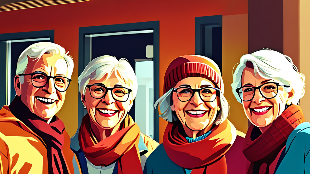 경로당 지원금, 무엇인가요? (illustration 스타일)