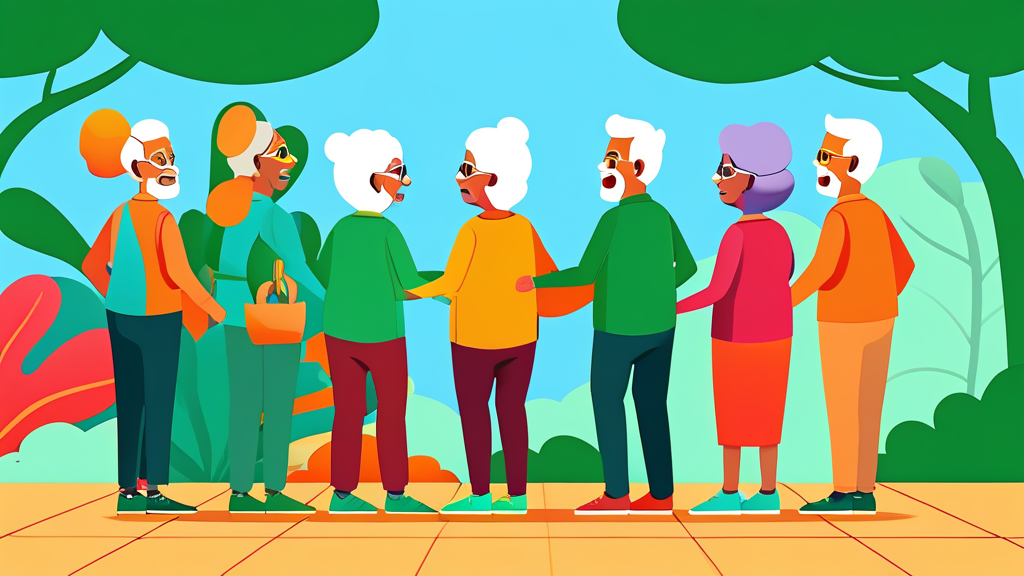 경로당 지원금, 누가 받을 수 있나요? (cartoon 스타일)