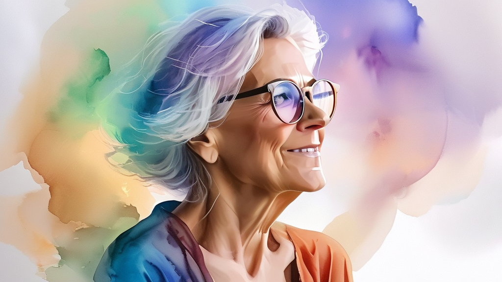 나에게 맞는 노인 일자리 사업 유형은? (watercolor 스타일)