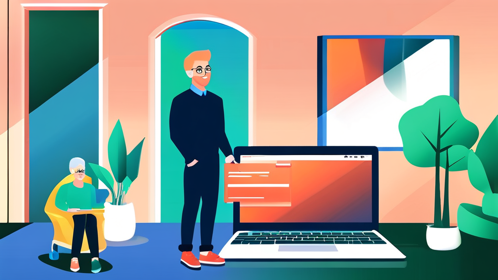 온라인 vs 방문 신청: 노인 일자리 신청 방법 완벽 가이드 (illustration 스타일)