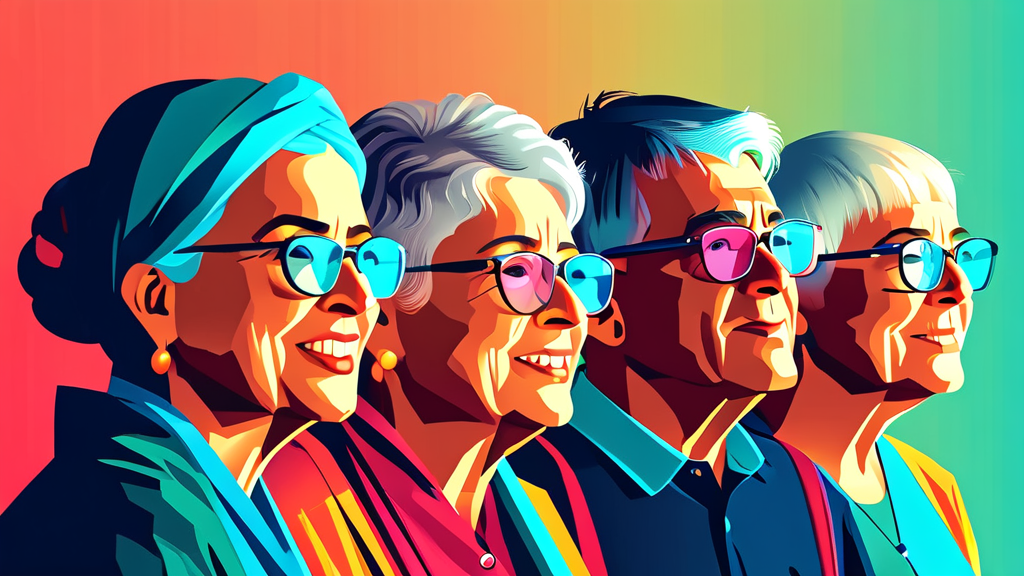 노인 일자리 신청 시 필요한 서류와 절차 (illustration 스타일)