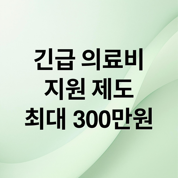 긴급 의료비 지원: 대상부터 신청 방법, 모든 것을 알려드립니다