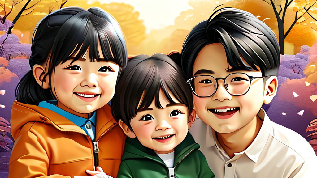 나에게 맞는 다자녀 혜택, 어떻게 신청할까요? (illustration 스타일)