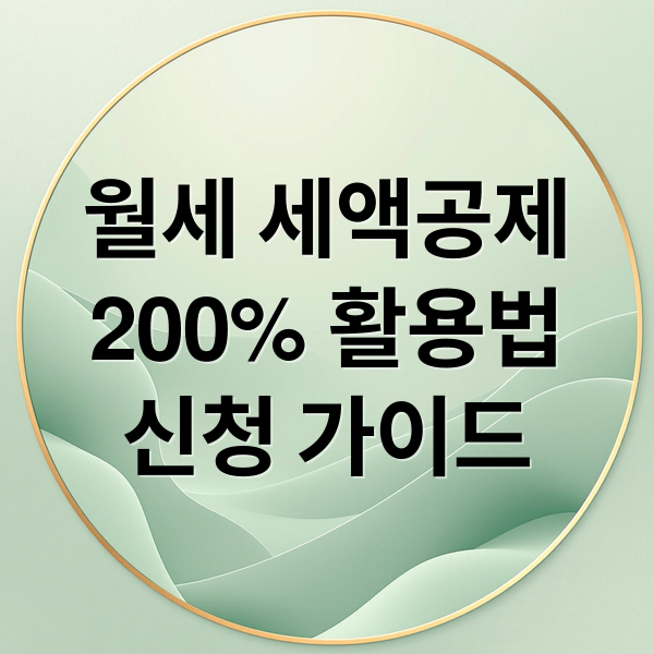 월세 세액공제 200% 활용법: 조건부터 신청까지 완벽 가이드