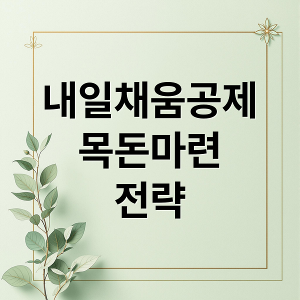 내일채움공제 완벽 가이드: 자격 조건부터 목돈 마련 전략까지