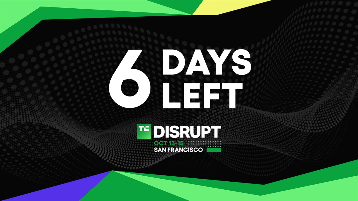 Disrupt 2026의 진행 기간이 6일 남았습니다.